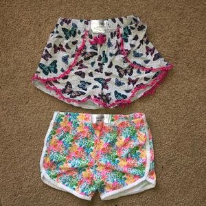 Girls Sz 7-8 shorts. Casual. Fun Patterns.